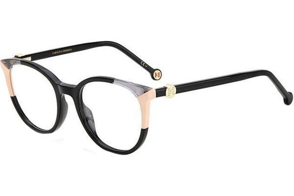 Okulary korekcyjne Carolina Herrera CH0056 KDX Okrągłe Czarne