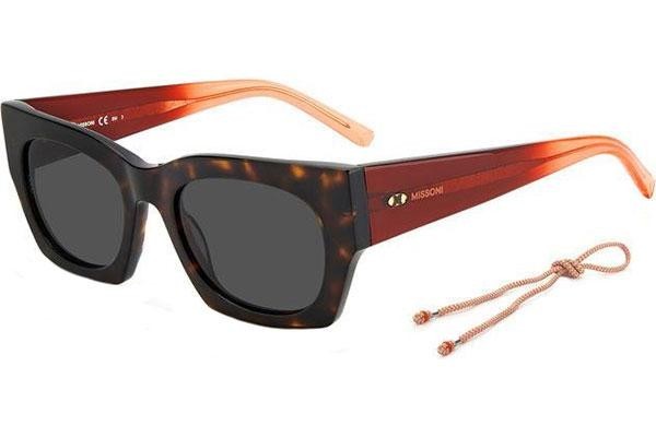 Okulary przeciwsłoneczne M Missoni MMI0094/S 086/IR Kwadratowe Havana