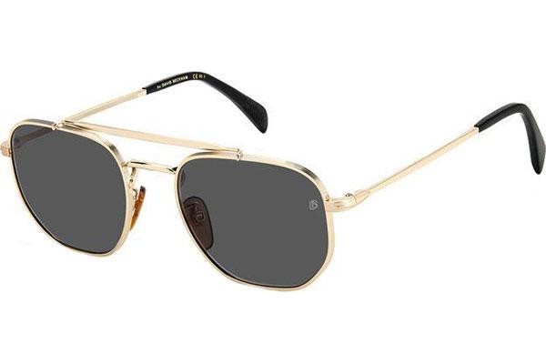 Okulary przeciwsłoneczne David Beckham DB1079/S RHL/IR Prostokątne Złote