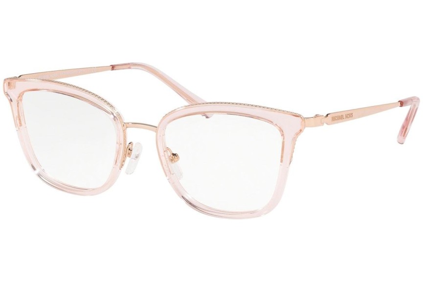 Okulary korekcyjne Michael Kors Coconut Grove MK3032 3417 Kwadratowe Różowe