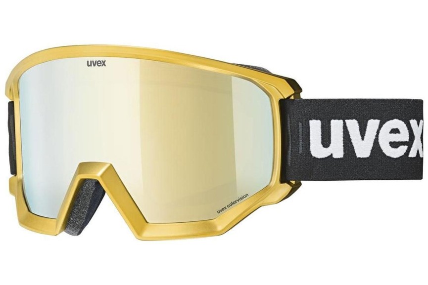 Gogle narciarskie uvex athletic CV Chrome Gold S2 Pojedyncze | Shield Złote