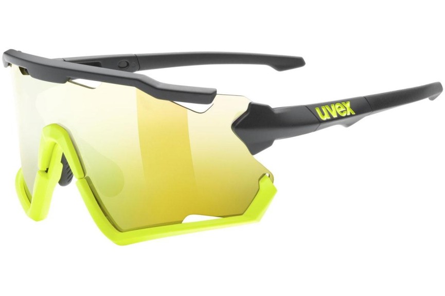 Okulary przeciwsłoneczne uvex sportstyle 228 Black / Yellow Mat S3 Pojedyncze | Shield Czarne