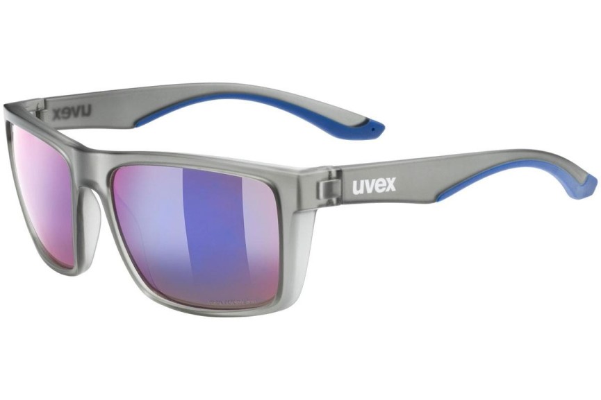 Okulary przeciwsłoneczne uvex lgl 50 cv Smoke Mat S3 Kwadratowe Szare