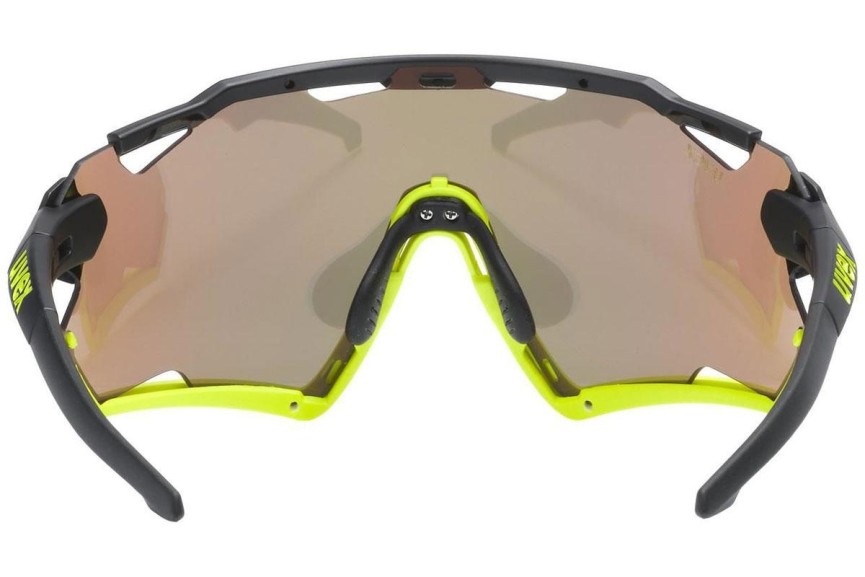 Okulary przeciwsłoneczne uvex sportstyle 228 Black / Yellow Mat S3 Pojedyncze | Shield Czarne