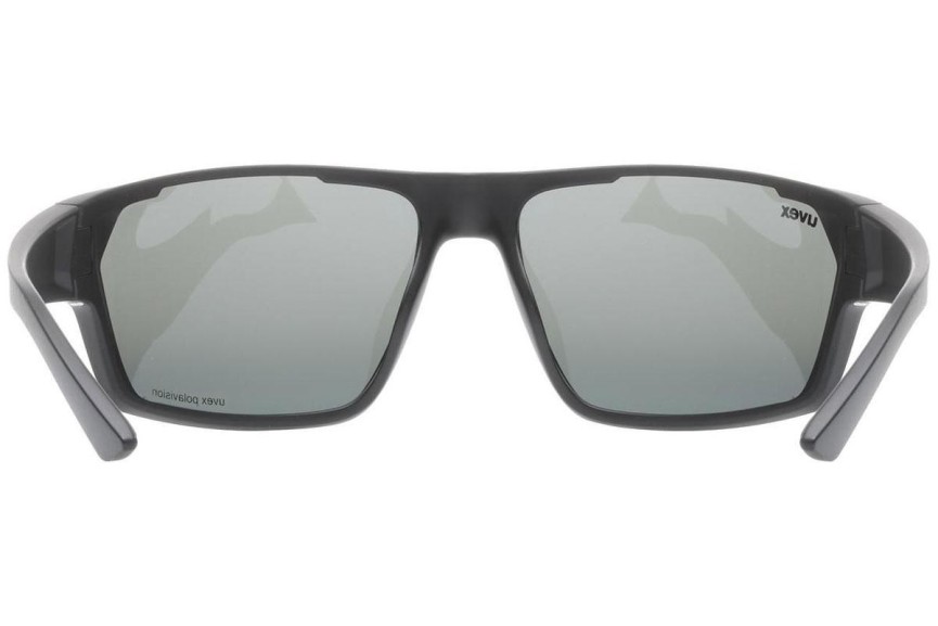 Ochelari de soare uvex sportstyle 233 P Black Mat S3 Polarized Dreptunghiulari Negri