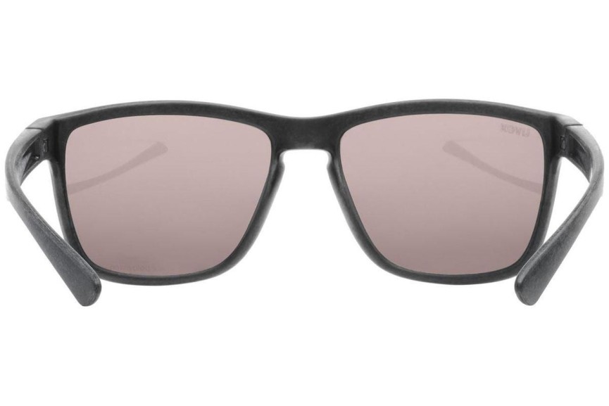 Ochelari de soare uvex lgl ocean 2 P Black Mat S3 Polarized Pătrați Negri