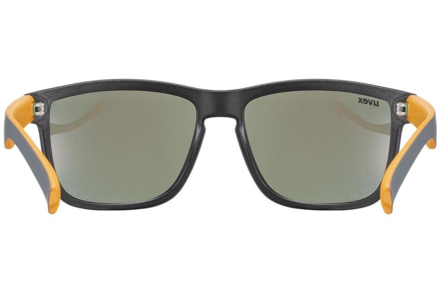 Okulary przeciwsłoneczne uvex lgl 39 Grey Mat / Orange S3 Kwadratowe Szare