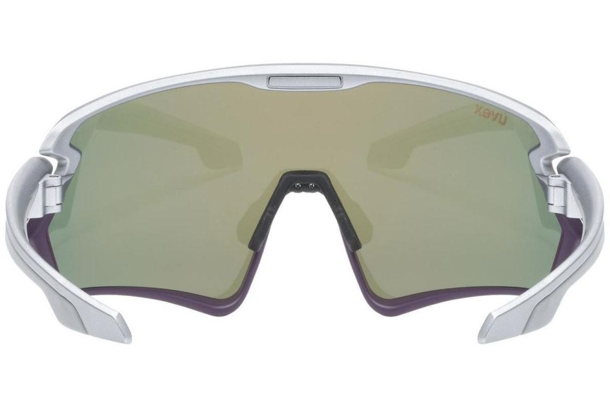 Okulary przeciwsłoneczne uvex sportstyle 231 Silver / Plum Mat S2 Pojedyncze | Shield Srebrne