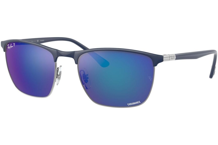 Ochelari de soare Ray-Ban Chromance Collection RB3686 92044L Polarized Pătrați Albaștri