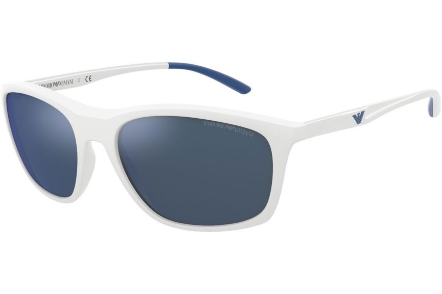 Okulary przeciwsłoneczne Emporio Armani EA4179 534455 Prostokątne Białe