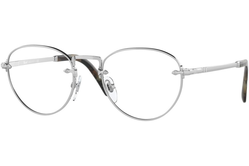 Okulary korekcyjne Persol PO2491V 1122 Okrągłe Srebrne