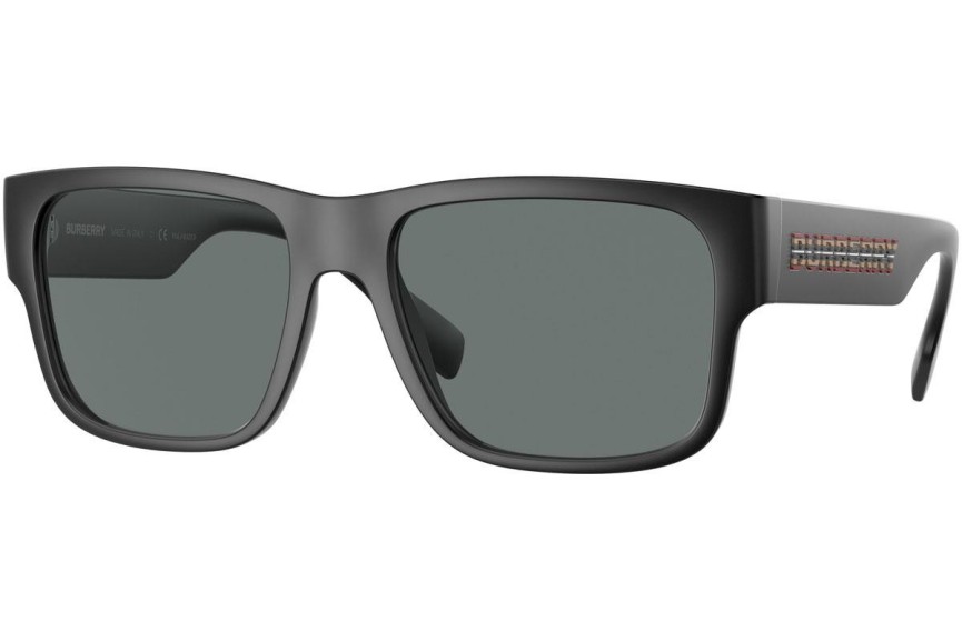 Okulary przeciwsłoneczne Burberry Knight BE4358 346481 Polarized Kwadratowe Czarne