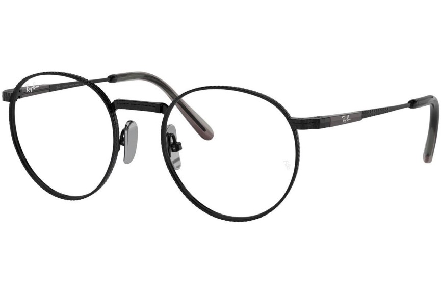 Okulary korekcyjne Ray-Ban Round Titanium Titanium Collection RX8237V 1237 Okrągłe Czarne