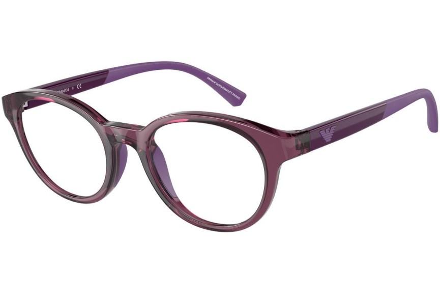 Okulary korekcyjne Emporio Armani EA3205 5071 Okrągłe Fioletowe
