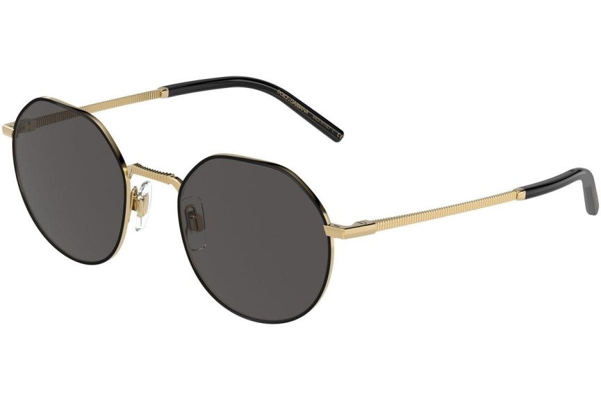 Okulary przeciwsłoneczne Dolce & Gabbana DG2286 02/87 Okrągłe Złote