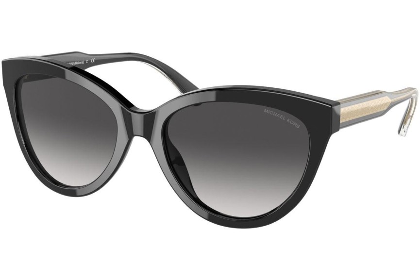 Okulary przeciwsłoneczne Michael Kors Makena MK2158 30058G Kocie oczy Czarne