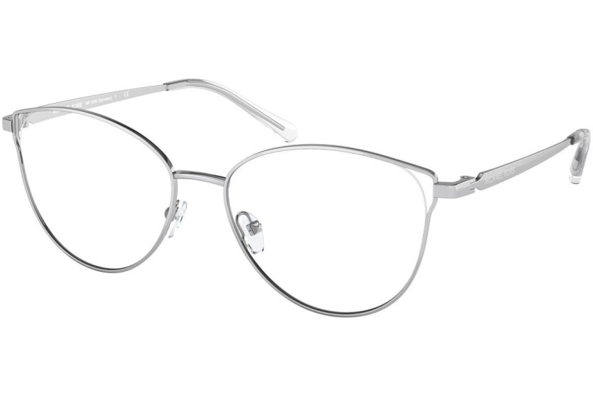 Okulary korekcyjne Michael Kors Sanremo MK3060 1153 Kocie oczy Srebrne