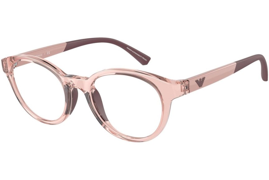 Okulary korekcyjne Emporio Armani EA3205 5544 Okrągłe Różowe