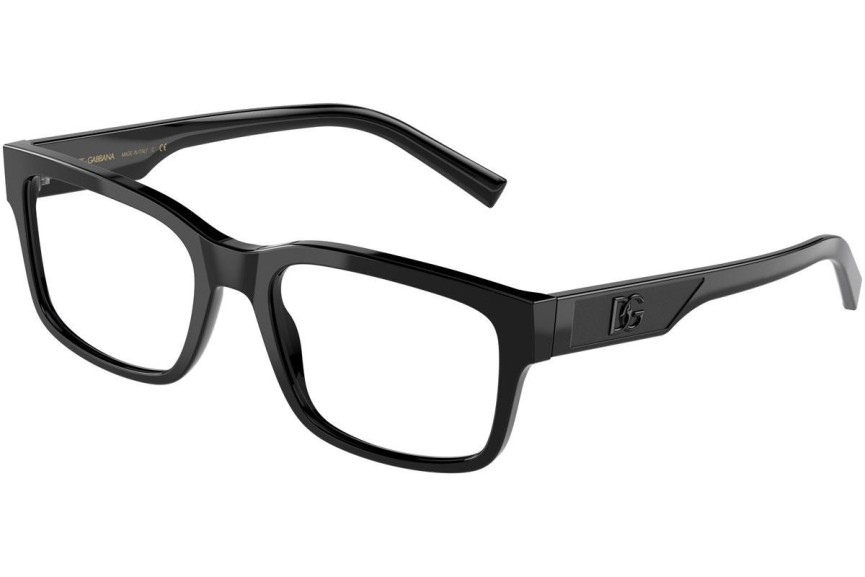Okulary korekcyjne Dolce & Gabbana DG3352 501 Prostokątne Czarne