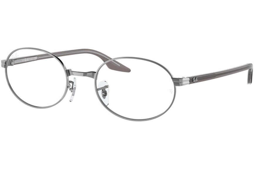 Okulary korekcyjne Ray-Ban RX6481V 3123 Owalne Srebrne
