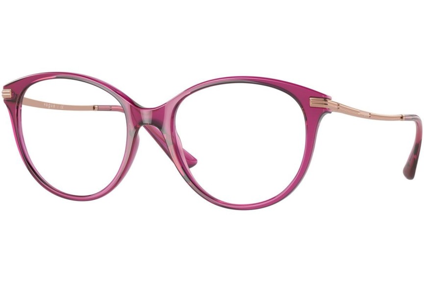 Okulary korekcyjne Vogue Eyewear VO5423 2987 Okrągłe Różowe