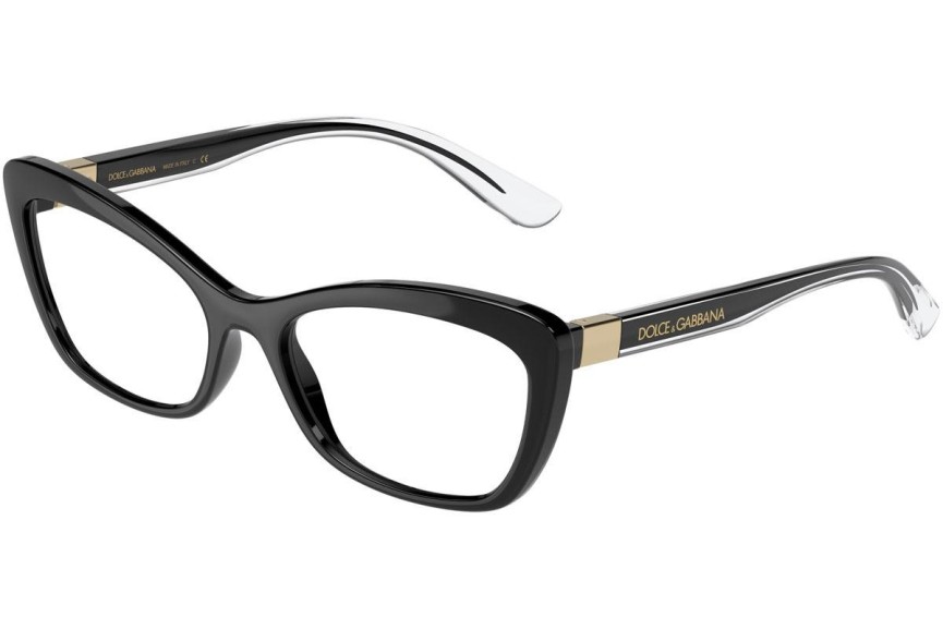 Okulary korekcyjne Dolce & Gabbana DG5082 501 Kocie oczy Czarne