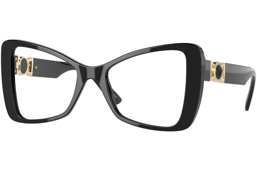 Okulary korekcyjne Versace VE3312 GB1 Kocie oczy Czarne