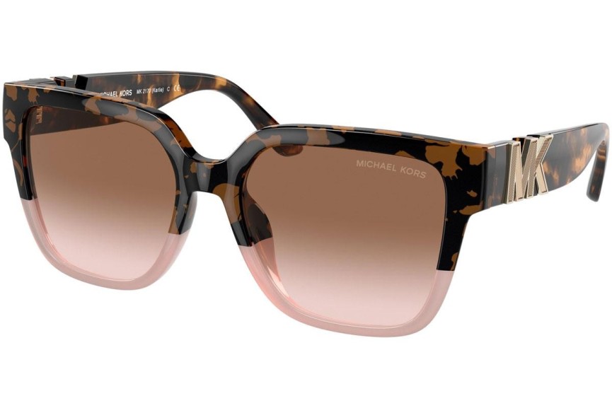 Okulary przeciwsłoneczne Michael Kors Karlie MK2170U 390913 Kwadratowe Havana