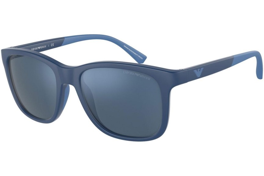 Okulary przeciwsłoneczne Emporio Armani EA4184 508855 Kwadratowe Niebieskie