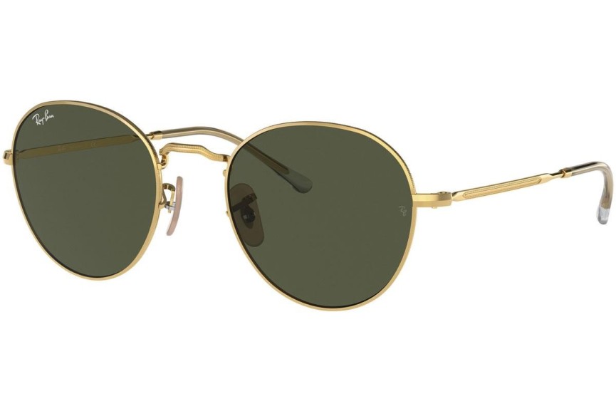 Okulary przeciwsłoneczne Ray-Ban David RB3582 001/31 Okrągłe Złote