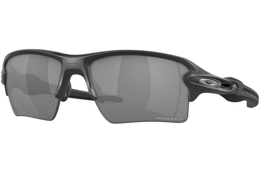 Okulary przeciwsłoneczne Oakley Flak 2.0 XL High Resolution Collection OO9188-H3 Polarized Prostokątne Szare