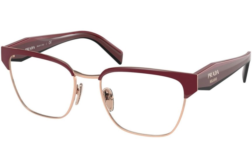 Glasses Prada PR65YV 16A1O1 Browline Czerwone