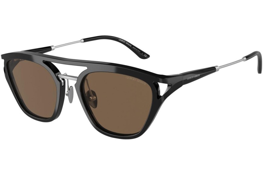 Okulary przeciwsłoneczne Giorgio Armani AR8158 500173 Kwadratowe Czarne