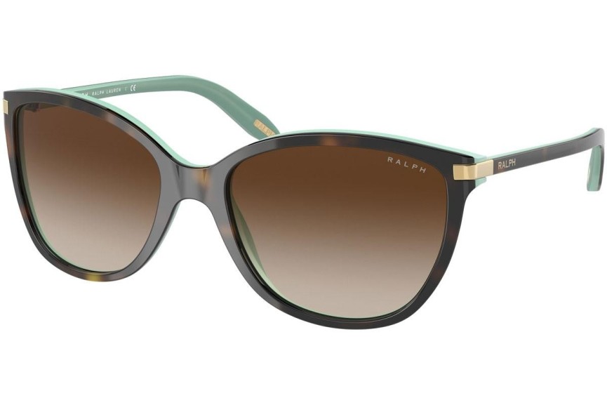 Okulary przeciwsłoneczne Ralph by Ralph Lauren RA5160 601/13 Kocie oczy Havana