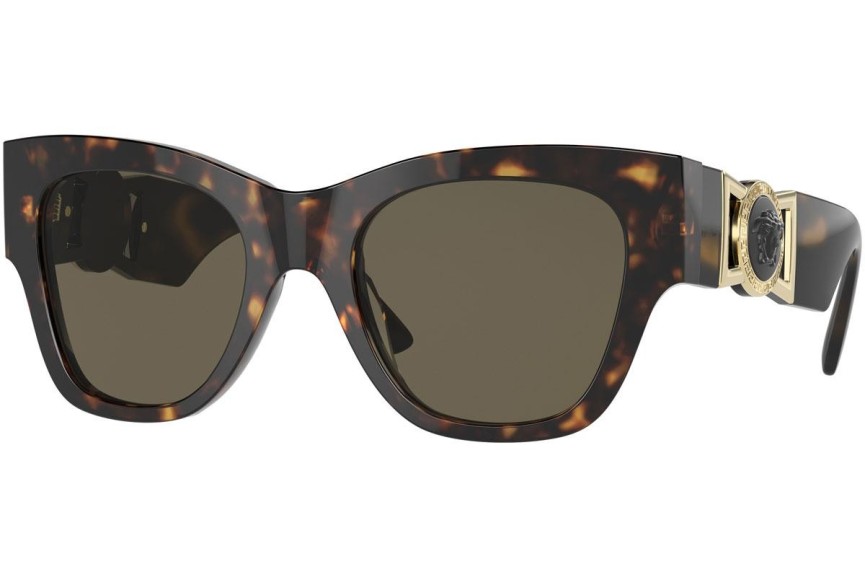 Okulary przeciwsłoneczne Versace VE4415U 108/3 Kocie oczy Havana