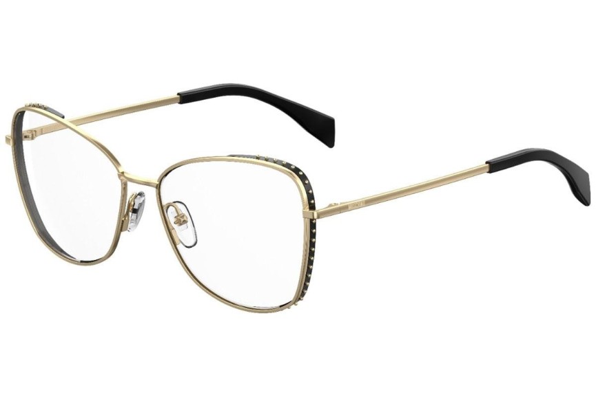 Okulary korekcyjne Moschino MOS516 J5G Kocie oczy Złote