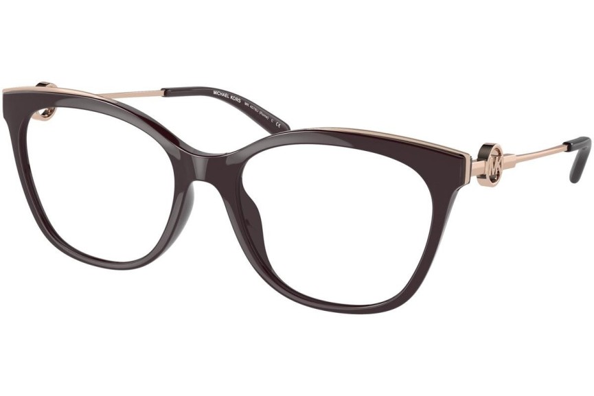 Okulary korekcyjne Michael Kors Rome MK4076U 3344 Kwadratowe Brązowe