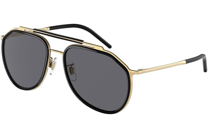 Okulary przeciwsłoneczne Dolce & Gabbana DG2277 02/81 Polarized Pilotki (Aviator) Złote