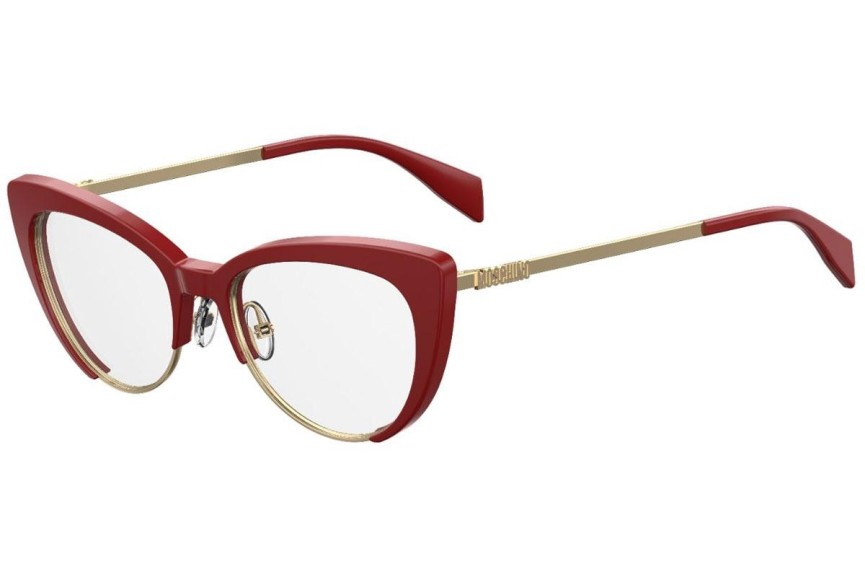 Okulary korekcyjne Moschino MOS521 C9A Kocie oczy Czerwone