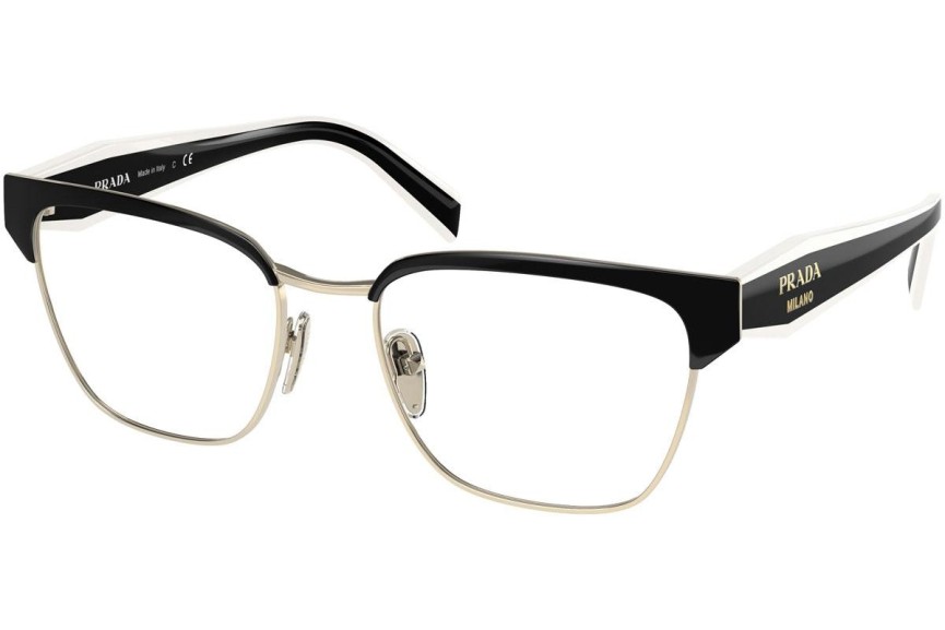 Okulary korekcyjne Prada PR65YV 18A1O1 Browline Czarne