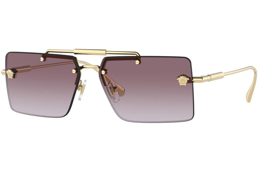 Okulary przeciwsłoneczne Versace VE2245 10028H Prostokątne Złote