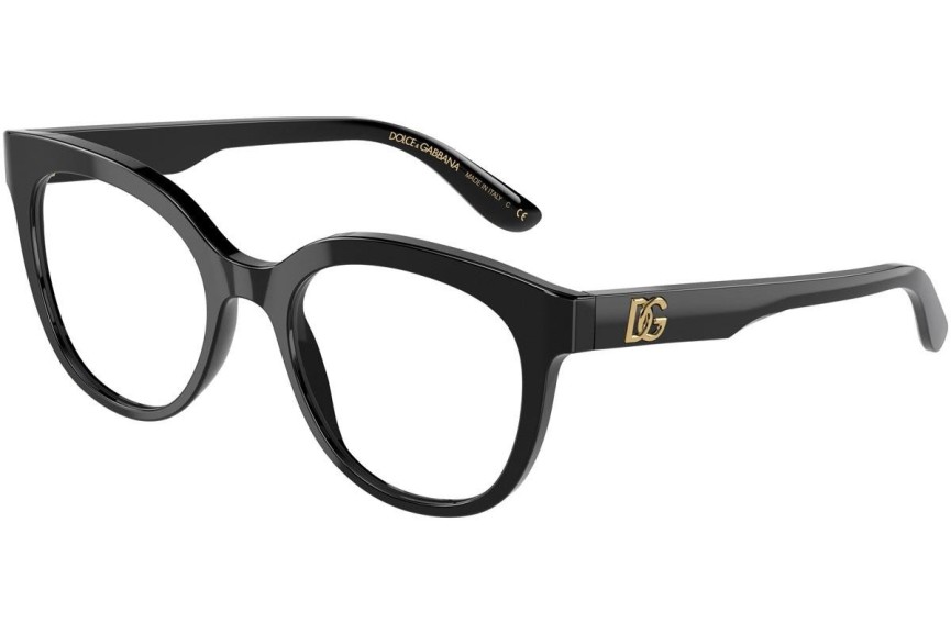 Okulary korekcyjne Dolce & Gabbana DG3353 501 Okrągłe Czarne