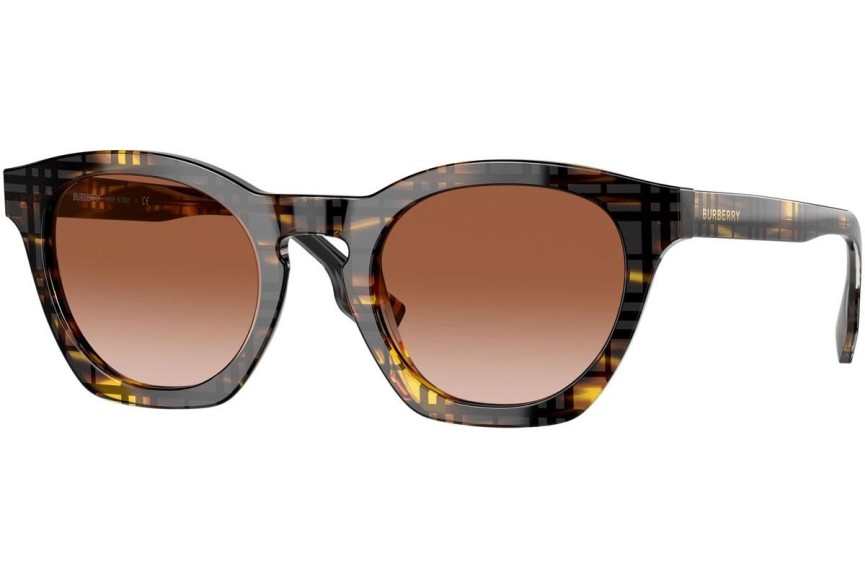 Okulary przeciwsłoneczne Burberry Yvette BE4367 398113 Kwadratowe Havana