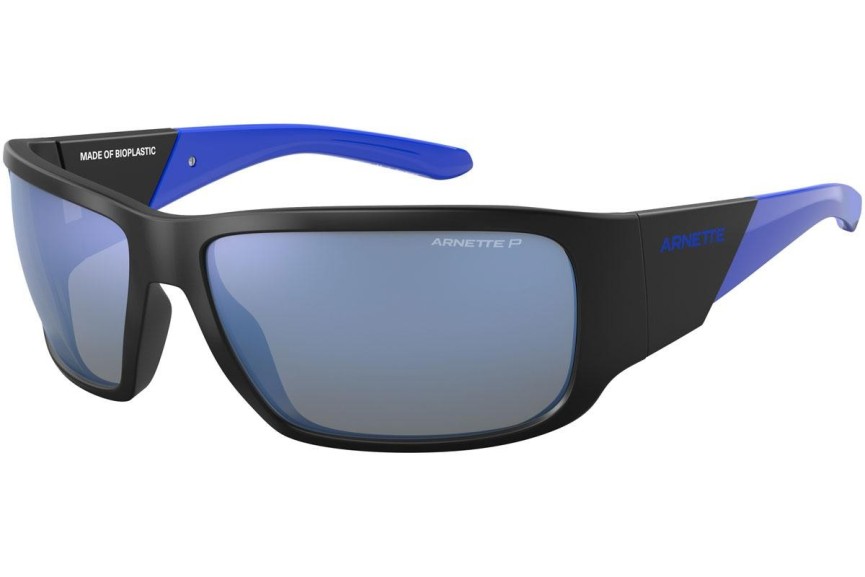 Okulary przeciwsłoneczne Arnette Snap II AN4297 280622 Polarized Prostokątne Czarne
