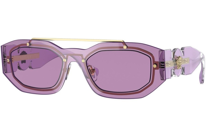 Okulary przeciwsłoneczne Versace Medusa Biggie VE2235 100284 Prostokątne Fioletowe