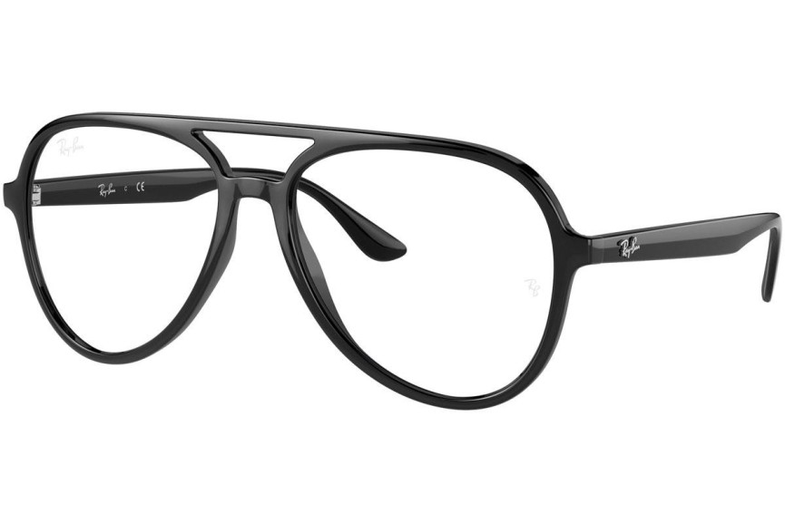 Okulary korekcyjne Ray-Ban RX4376V 2000 Pilotki (Aviator) Czarne