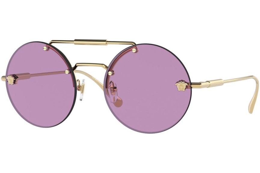 Okulary przeciwsłoneczne Versace VE2244 100269 Okrągłe Złote