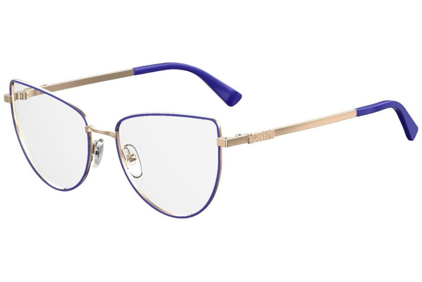 Okulary korekcyjne Moschino MOS534 PJP Kocie oczy Niebieskie