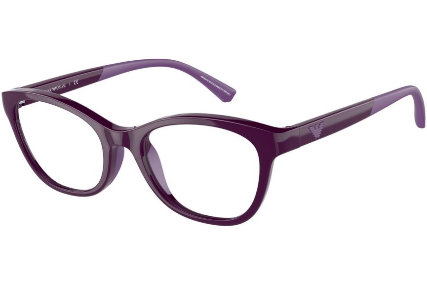 Okulary korekcyjne Emporio Armani EA3204 5115 Kocie oczy Fioletowe