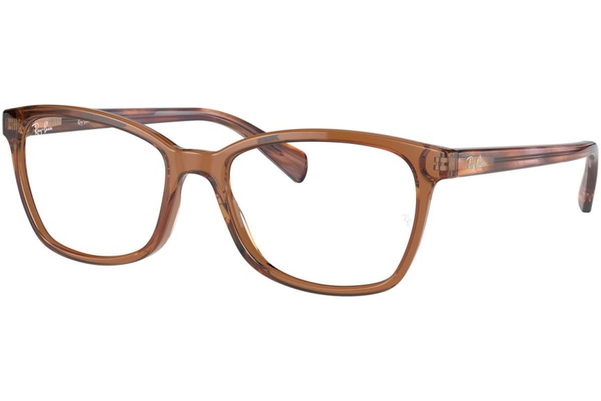 Okulary korekcyjne Ray-Ban RX5362 8179 Kwadratowe Brązowe